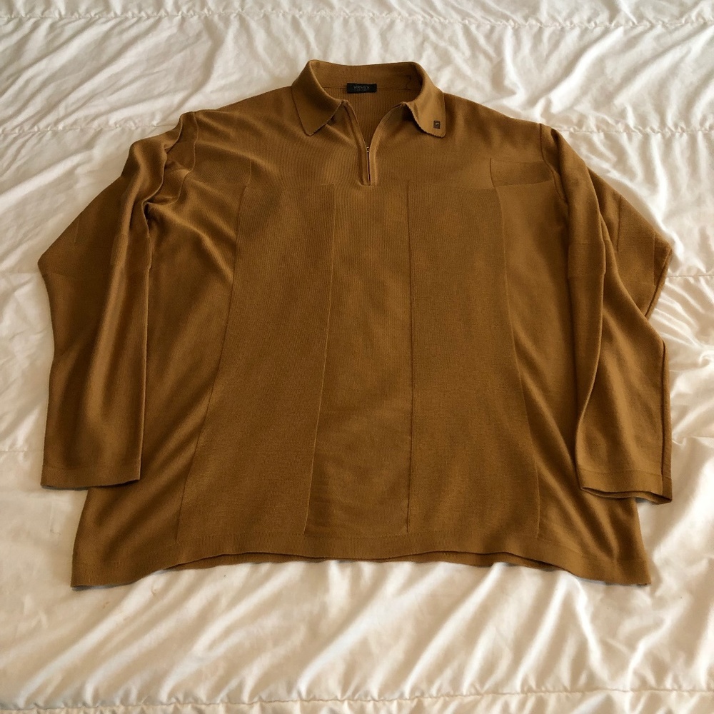 Versace Collection Logo 1/4 zip size 2xlt Sweater